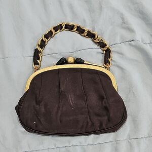 Elegant Black and Gold Women's Handbag